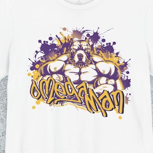 Omega Man Muscle Pitbull T-Shirt | Omega Apparel | Omega Tee | Omega Fraternity | Omega Gift | Omega Tshirt | Omega Q Tee | Omega Dog Shirt