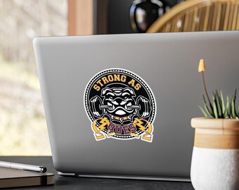 Strong as Ques Bulldog Vinyl Decals | Brotherhood Ques Decal | Omega Pride | Omega Men | Omega Que Gift | Omega Gift | Que Dog
