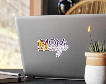 Omega Que Woman Vinyl Decals | Omega Psi Phi Decal | Omega Gift | Omega Psi Phi | Omega Woman | Omega Ques Woman | Gift for Ques