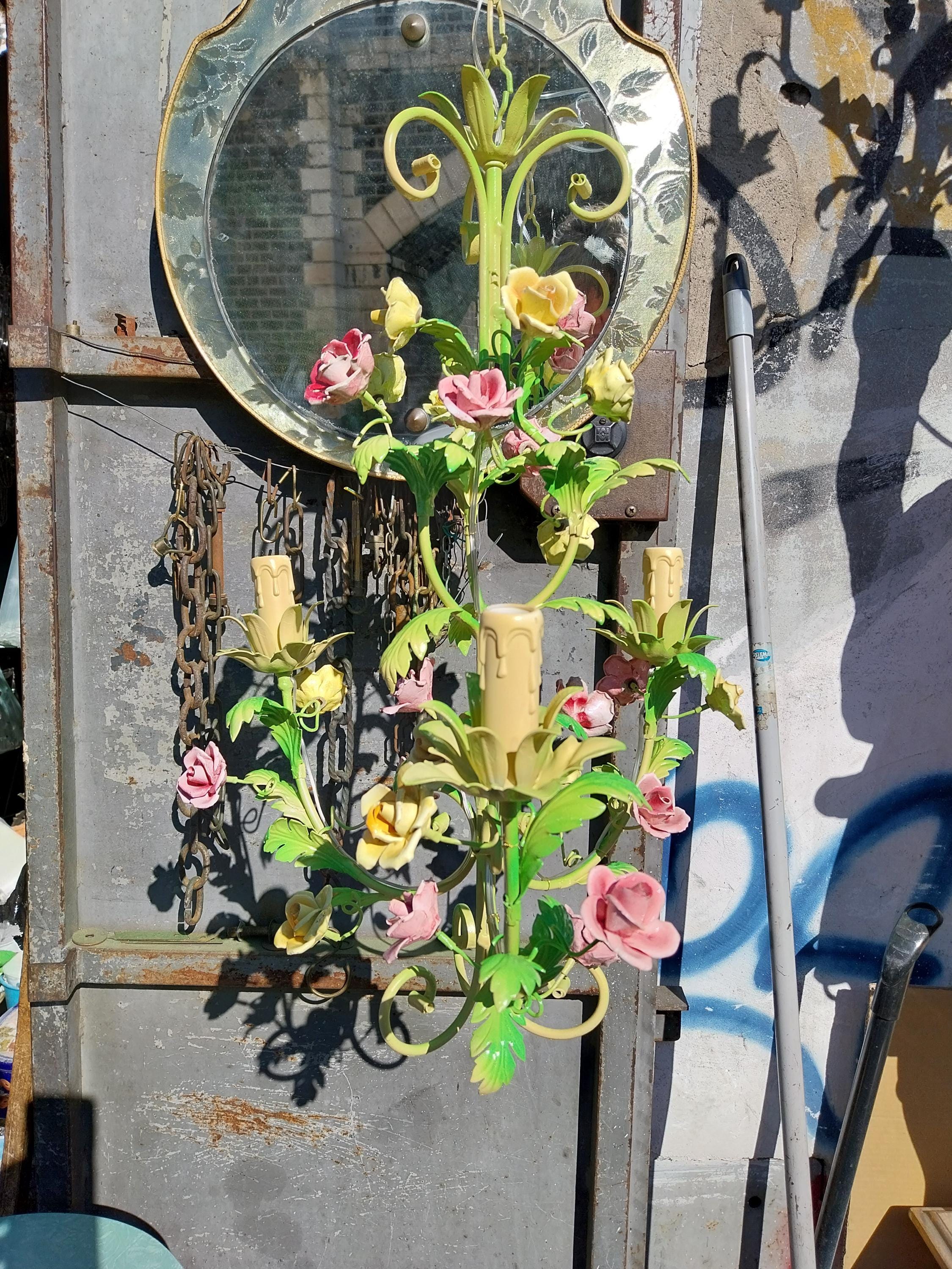 アンティークの花柄シャンデリア！！ - Etsy 日本