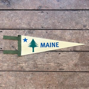 Maine 1901 Bicentennial Flag Pennant