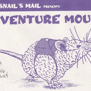 The Snail 's Mail - Zine - Issue #9 - ADVENTURE MOUSE - silk-screen printed graphic novel