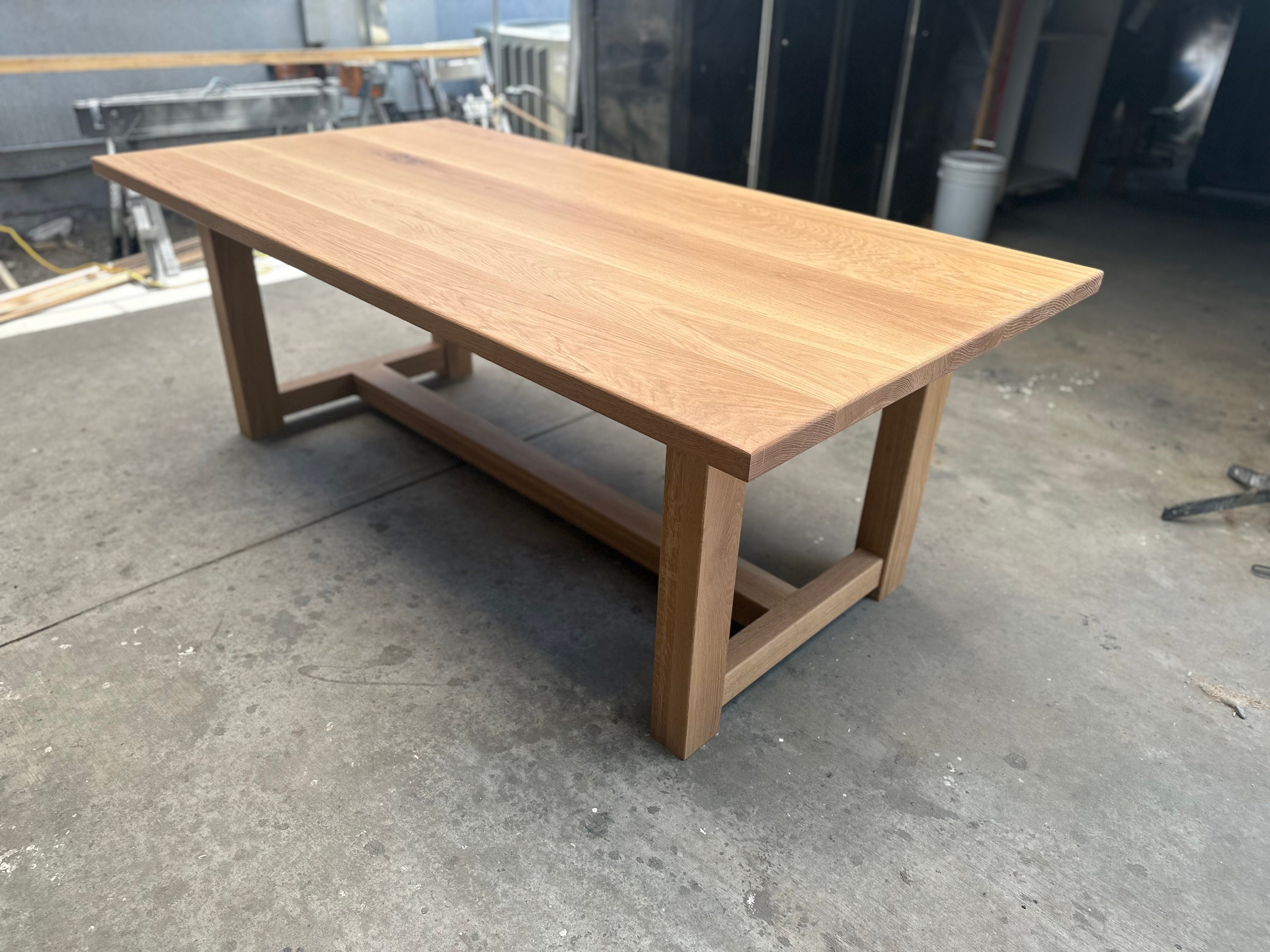White Oak Dining Table - Etsy