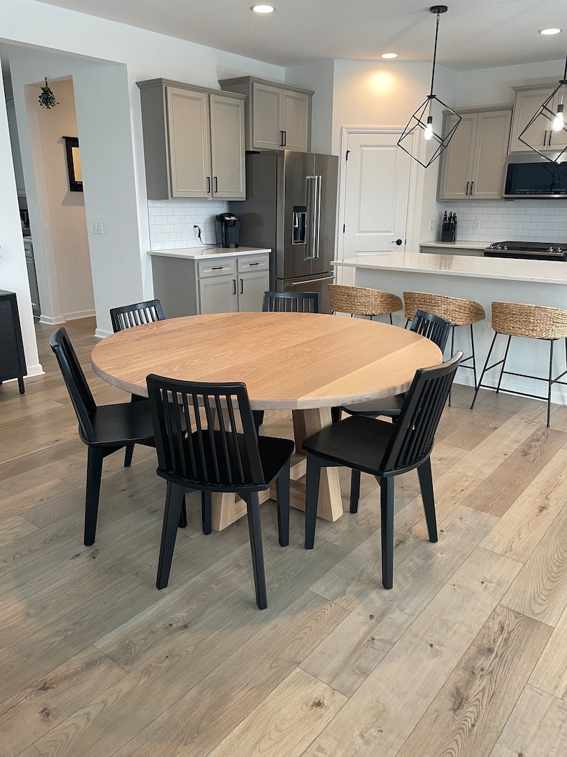White Oak Dining Table - Etsy