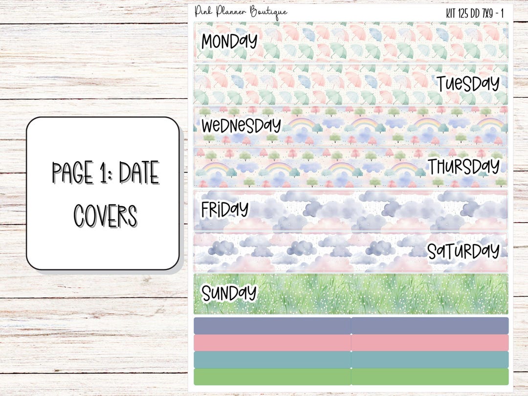 Daily Duo Dashboard Kit 125 | Erin Condren 7X9 Planner Sticker Kit - Etsy
