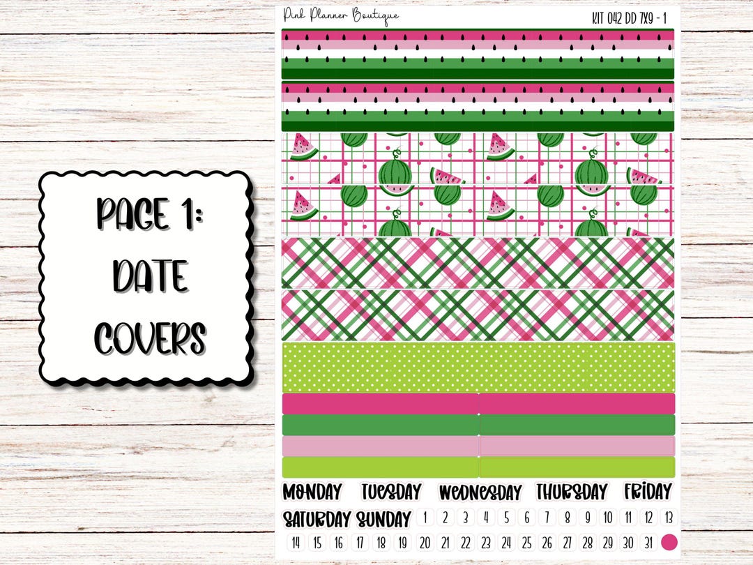 KIT 042 Erin Condren 7x9 Daily Duo Kit SUMMER - Etsy