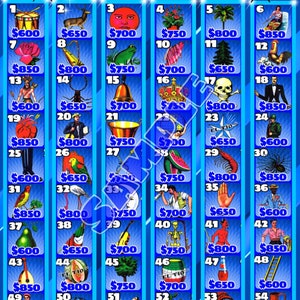 Loteria Board Ocean Blue
