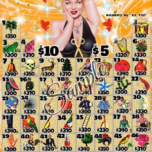 Loteria Board &quot;La Monroe&quot;