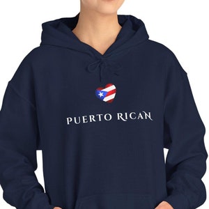 Puerto Rican Heart Flag Hoodie: Boricua Pride Apparel