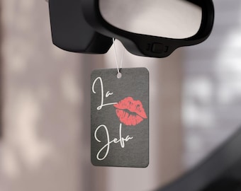 La Jefa Car Air Freshener: Automotive Decor, Clean Scent
