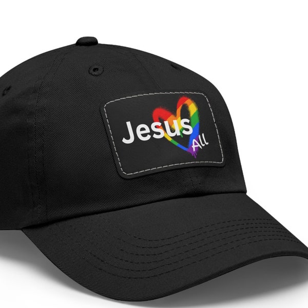 Jesus Loves ALL Unisex Baseball Cap Gift Christian Faith Hat Gay Pride Gift Lesbian Pride Gift Cap Gay Pride Gift Jesus Faith LGBTQ Apparel