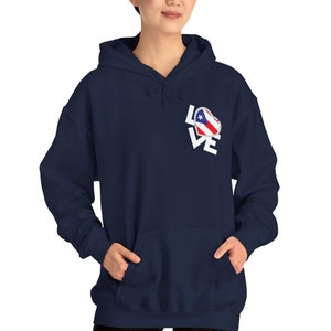 Puerto Rico Love Hoodie: Boricua Pride Unisex Sweatshirt