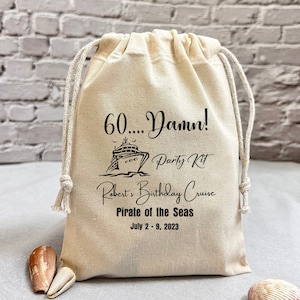 Pirates of the Sea, Geburtstag Kater Kit, 60. Geburtstag für Frauen, Personalisierte Party Taschen, Fabelhafte 50 Geburtstag Mitbringsel, Goody bag