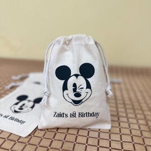 Mickey and Minnie Party Favor Bags - Birthday Celebration Gift Essentials