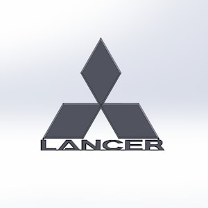 MITsubihan Lancer Custom Emblem. 3D Dateidownload. .STL Format Ich kann anderes Format machen, bitte melde dich bei mir.