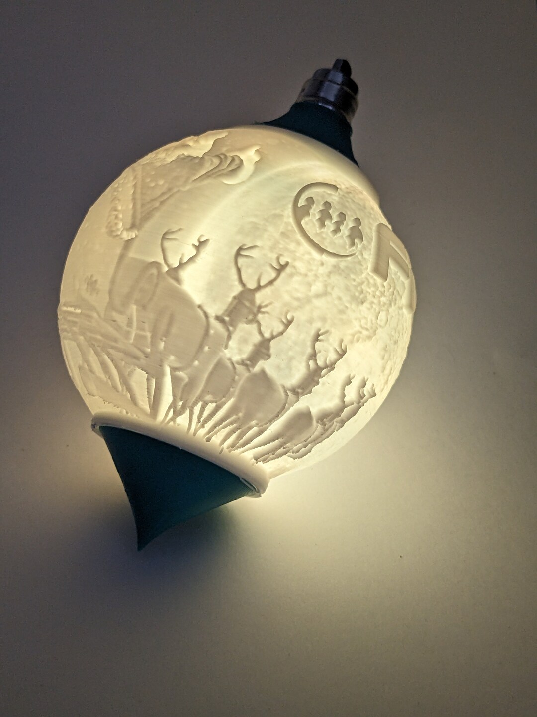 Litofania di Natale Ritagli con piatto - Liberti Boutique