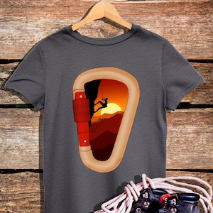 Rock Climbing T-shirt, Mountain Climber Tee, Rock Climbing Shirt, Rock Climber Gift