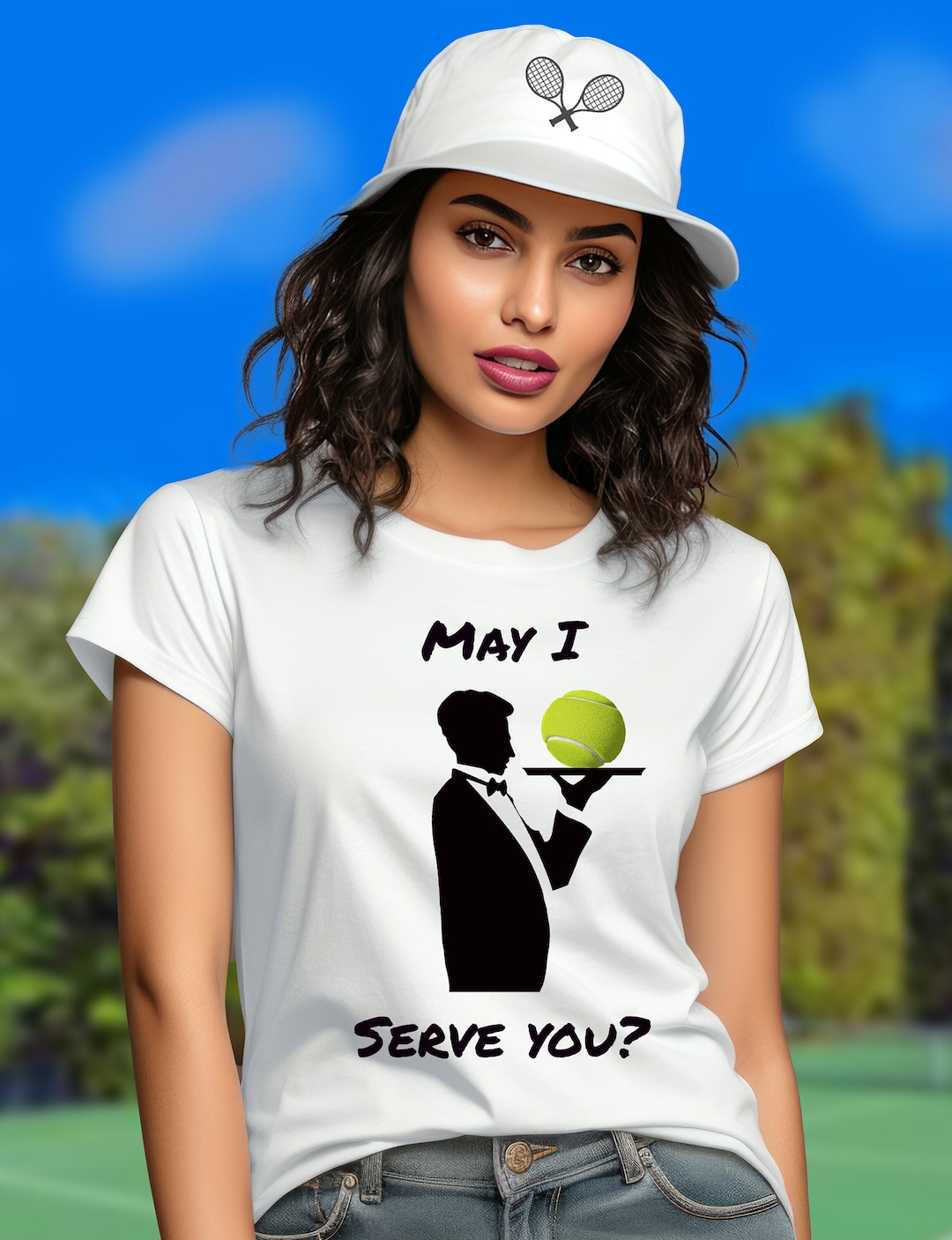Tennis Player Tshirt, May I Serve You Tshirt, Funny Tennis Tee, Tennis Lover Tshirt, Unisex