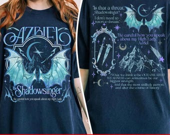 ACOTAR Night Court Bookish Fan Descarga digital PNG, Azriel Shadowsinger Digital, Guerrero ilirio Bat Boys Velaris Regalo para amantes de los libros 7426DN9