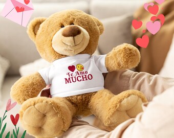 Te Amo Mucho Teddy Bear, Spanish Valentine's Day Plush