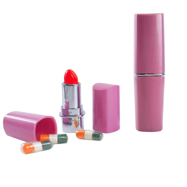 Fake Lipstick With Secret Stash, Hide Things Safely At Festival, Party | hiding stash