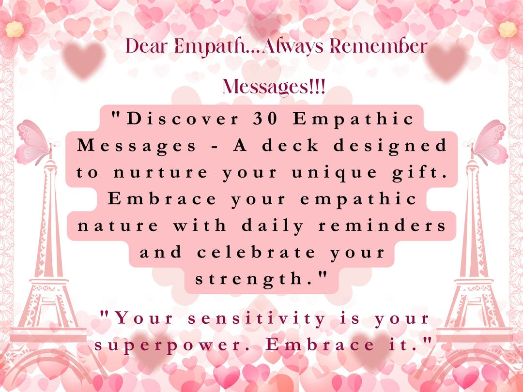 Dear Empath Always Remember Message Cards, Empath Tips, Empath ...
