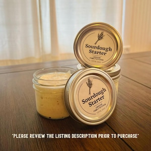 LIVE ACTIVE Sourdough Starter Fresh Liquid Sourdough Bread Starter with Helpful Beginner Instructions Fresh and Ready to Bake! Fast Shipping