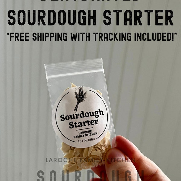 DEHYDRATED SOURDOUGH STARTER | Proven Results Easy Instructions Included | Beginner Friendly Dehydrated Starter Sourdough Starter