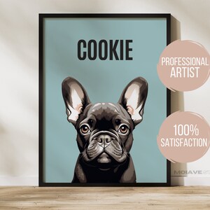 Personalized Pet Portrait Custom Pet Prints, Cartoon Pet Portrait  Dog Lover Gift, Custom Digital Painting | 47