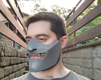 Samurai mask foam template