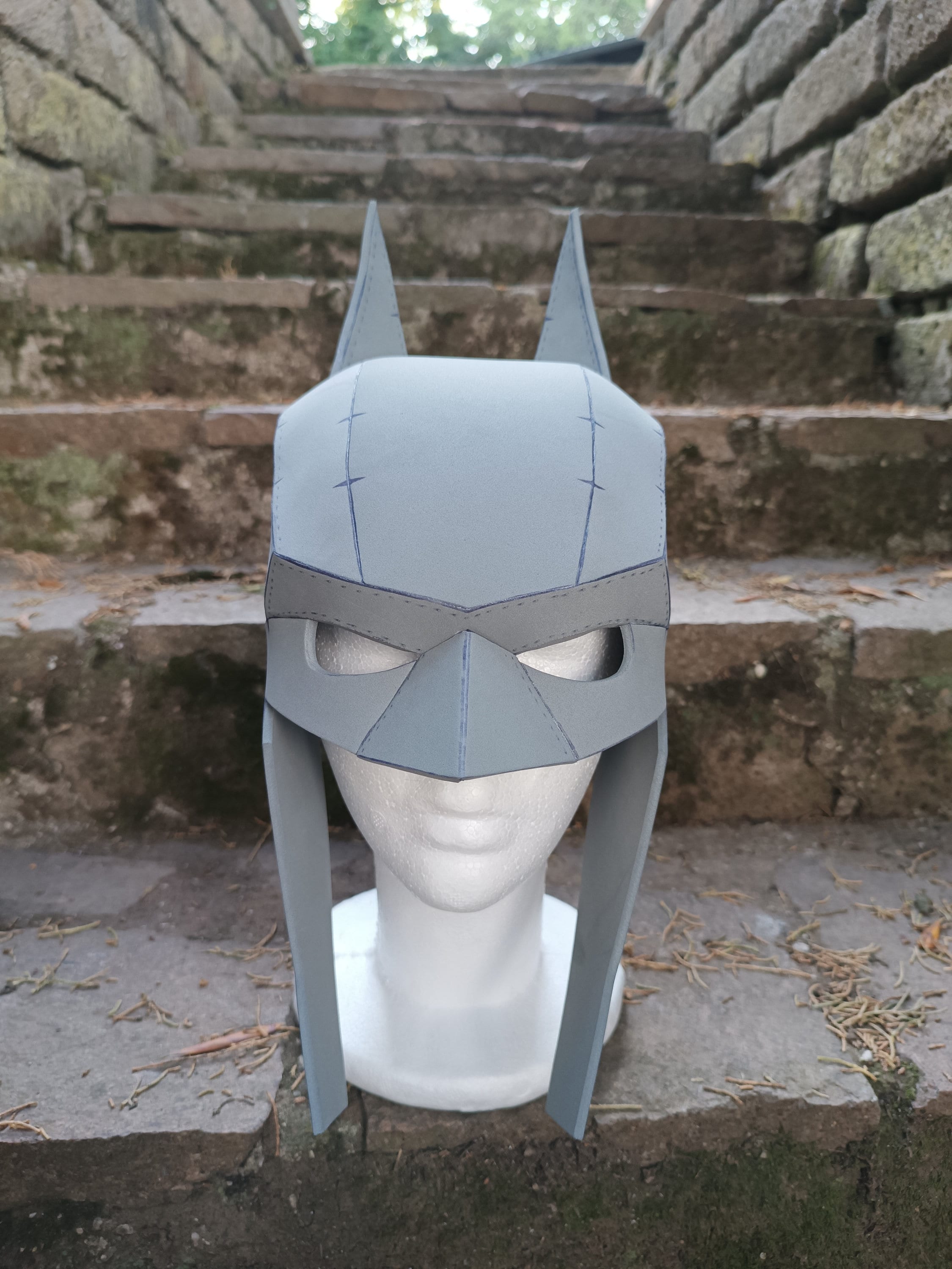 Batman Cowl Foam Template Etsy Batman Cowl Foam Template Etsy