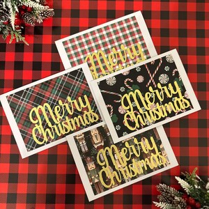 Merry Christmas Cards, Handmade Christmas Cards, Christmas Cards, Full Size Christmas Cards