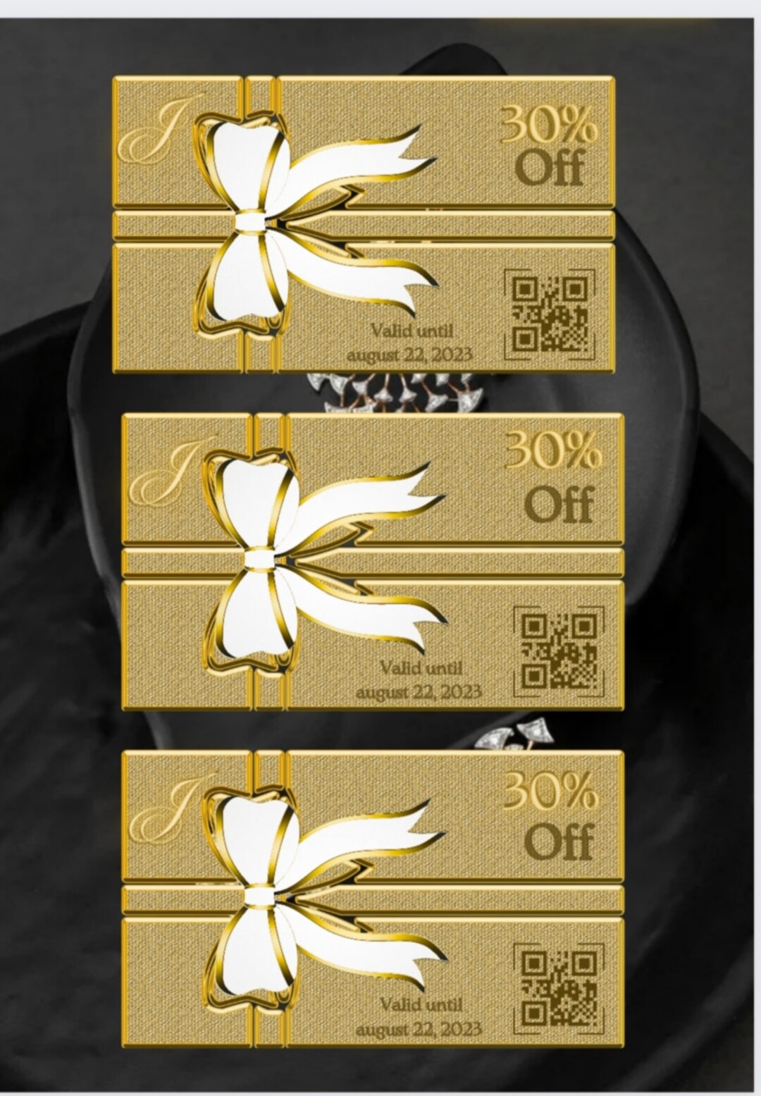 Premium Coupon Card Digital and Printable With Lux Color Etsy