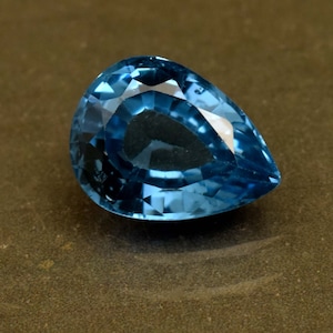 Top Blue Topaz Gemstone Certified 5.50 Ct Pear Cut Loose Gemstone From Brazil