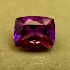 Lab Grown Certified Purple Ametrine Cushion Cut 9.05 Ct Loose Gemstone For Ring
