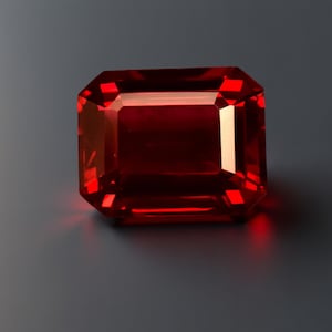 Mosambik Roter Rubin Edelstein 10.10 Ct zertifizierter Smaragd geschnittener loser Edelstein für Ring