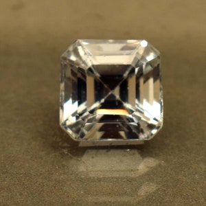 Santa Maria Aquamarine Gemstone Certified 6.50 Ct Square Emerald Ct Loose Gemstone From Brazil