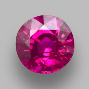 Mosambik Roter Rubin Edelstein 4.30 Ct zertifizierter runder geschliffener loser Edelstein für Ring
