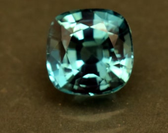 Saphir bleu sarcelle de Ceylan, corindon certifié de 9,70 carats, pierres précieuses en vrac coupées en coussin pour la fabrication de bagues