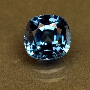 Top Blue Topaz Gemstone Certified 7.10 Ct Cushion Cut Loose Gemstone From Brazil