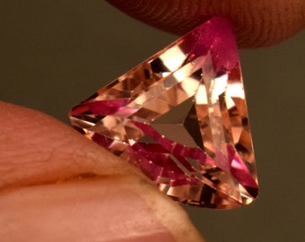 Bio Orange Padparadscha Sapphire Hard Corundum Sapphire Peach Pink Certified 3.20 Ct Fancy Cut Loose Gemstone For Ring