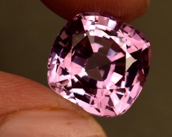 Natural Pink Kunzite Gemstone 9.05 Ct Cushion Cut Loose Gemstone Ring Use