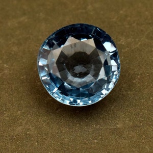 Top Blue Topaz Gemstone Certified 5.56 Ct Round Cut Loose Gemstone From Brazil