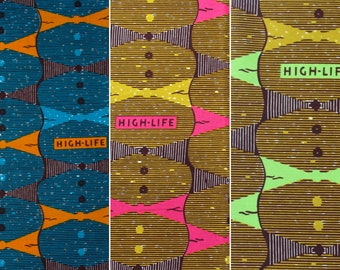 High-Life African Wax Print Fabrics by the Yard