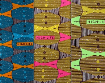 High-Life African Wax Print Fabrics by the Yard
