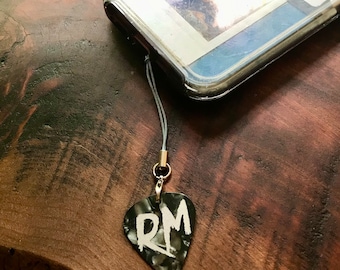 Bangtan Earpiece Guitar Pick Keychain