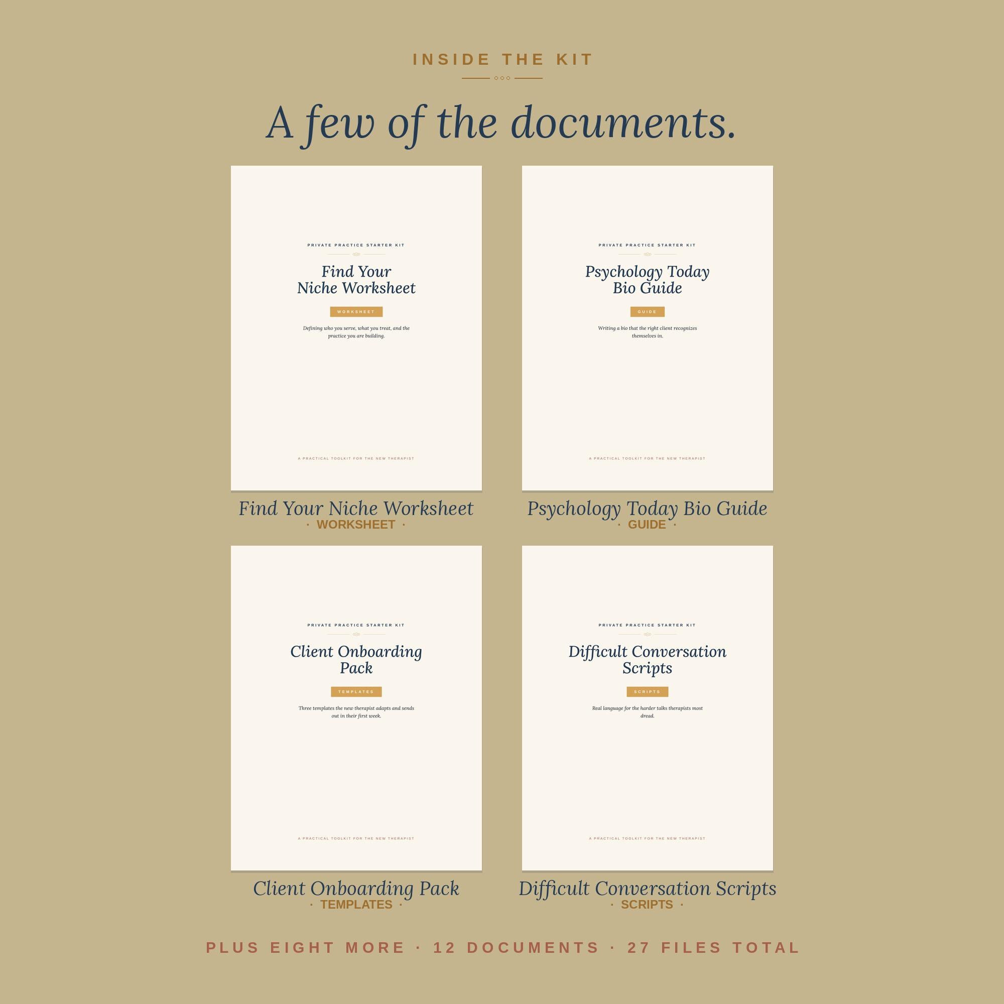Private Practice Starter Kit | 12 Documents + 3 Editable Templates ...