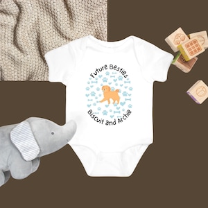 Personalized Baby Onesie: Future Besties, Dog & Baby Names