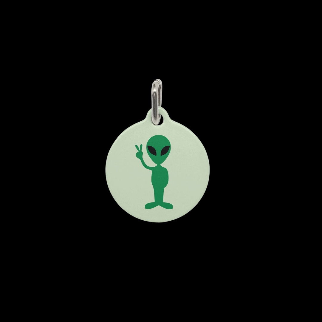 Alien Pet ID Tag for Collar, Cat Name Tag, Dog Name Tag, Custom Cute ...