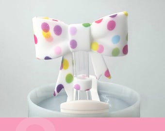 Bow Straw Topper- Birthday Confetti